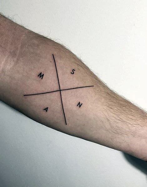 Bold and Unique: Crossed Lines Tattoo is your Contemporary Choice!